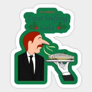 Trout sniffer Sticker